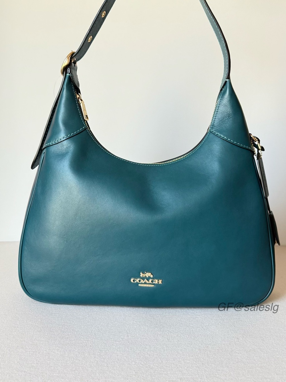 NWT Coach Ella Shoulder bag Teal Blue Large Hobo CCE48
